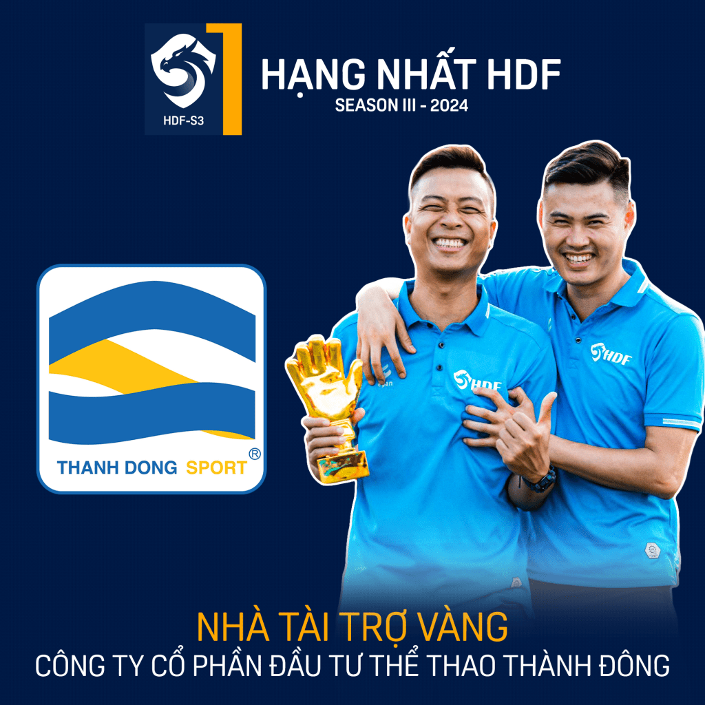 Công bố nhà tài trợ vàng Hạng Nhất HDF season III - 2024

CÔNG TY CỔ PHẦN ĐẦU TƯ THỂ THAO THÀNH ĐÔNG - Thanh Dong Sport của Giám Đốc Hoàng Quốc Kiệt tiếp tục sẽ là nhà tài trợ vàng tại #HDFS3.

Đây đã là năm thứ 5 liên tiếp Thanh Dong Sport hỗ trợ, đồng hành cũng Bóng Đá Hải Dương - HDF

**Công ty cổ phần đầu tư thể thao Thành Đông
Cung cấp dịch vụ thể thao Sân tập Golf - Sân Bóng Đá - Bể Bơi - Sân Cầu Lông
Địa chỉ: Lô CC1, KĐT mới Tuệ Tĩnh, P Cẩm Thượng, TP Hải Dương
Hotline:  0220.3833.222 

TD'S GOLF CLUB 
Sân Bóng Đá Thành Đông - Hải Dương 
Sân Bóng Đá Thành Đông Bravo - Khu Đô Thị Nam Hải Dương 

#HangnhatHDF #HDFS3
#BongdaHaiDuong #HDF #PAMmedia
#ThanhDongSport
#Capcuu115HaiDuong
#HoangDuc14Sport